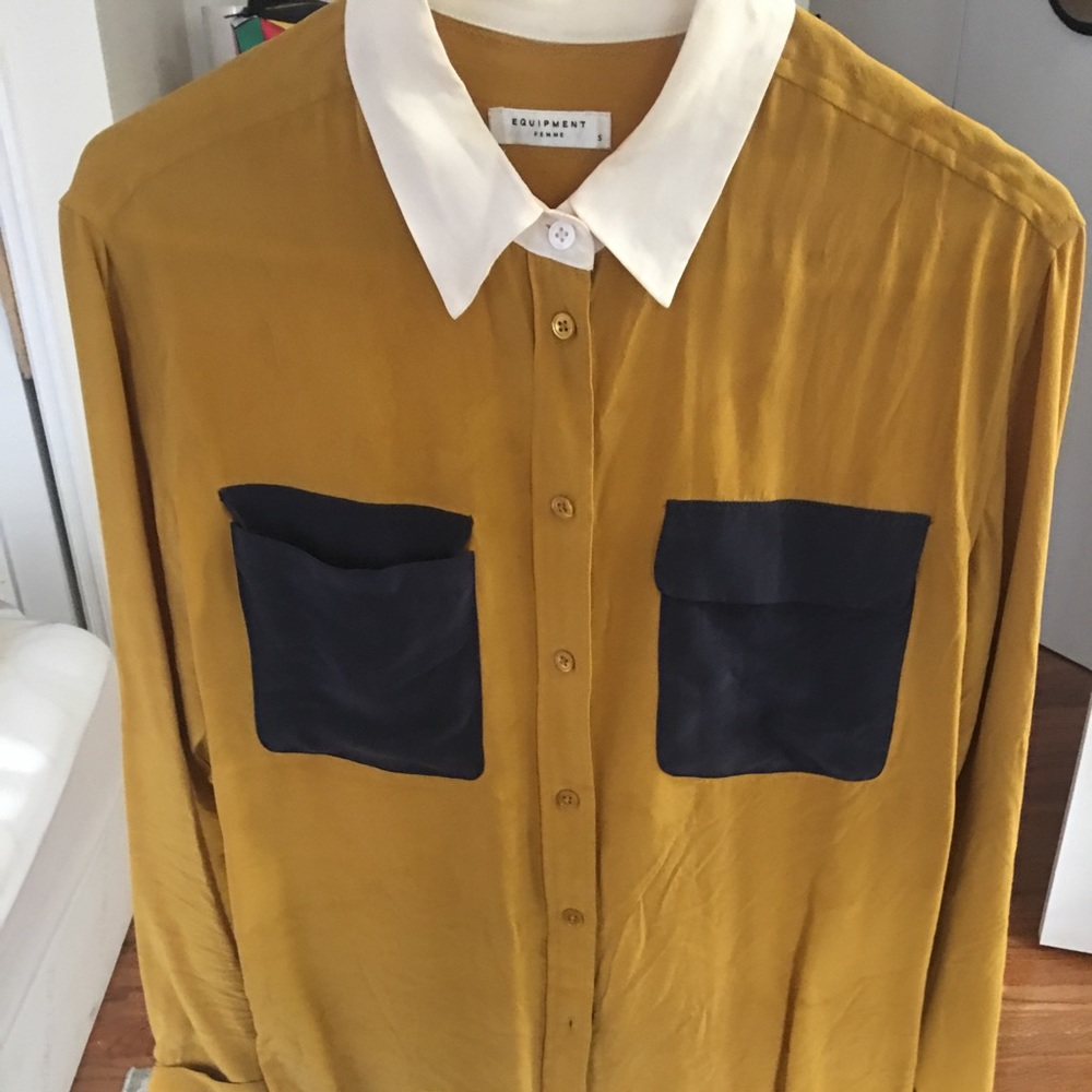 Equipment Silk Button Down